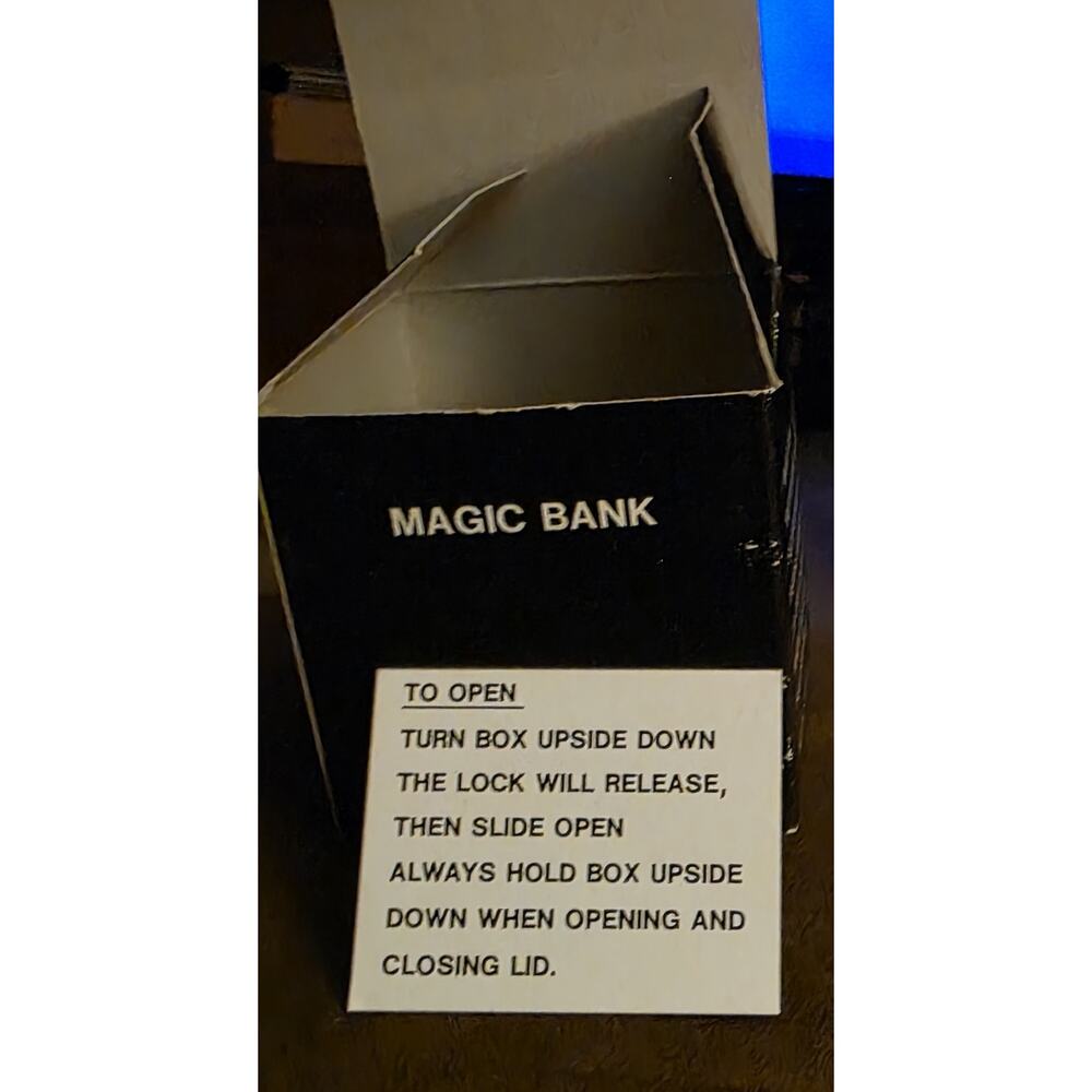 Vintage Magic Bank Coin Trick Illusion Bank With Original Box Roaming - Picture 4 of 7